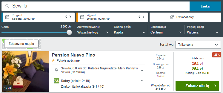 Rezerwacja hotelu