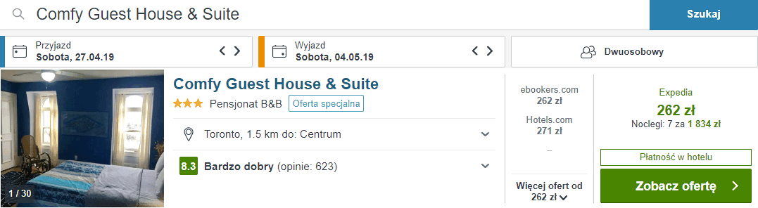 rezerwacja noclegów