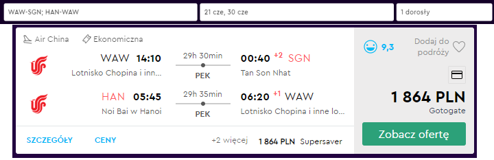 Wietnam loty