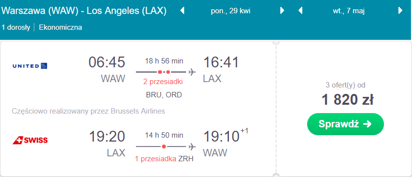 Los Angeles na majówkę
