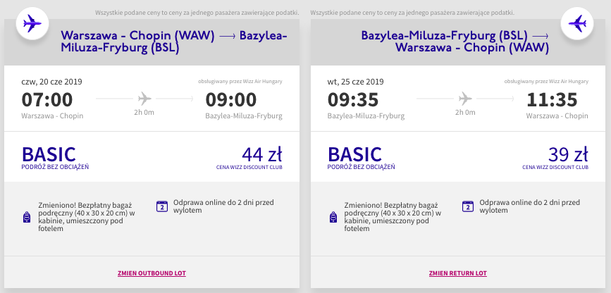 zarezerwuj loty do bazylei