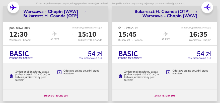zarezerwuj loty do bukaresztu