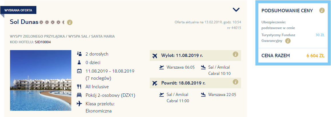 rezerwacja wczasów