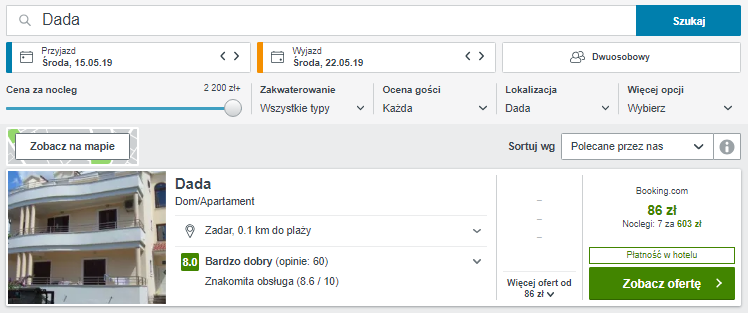 Rezerwacja hotelu
