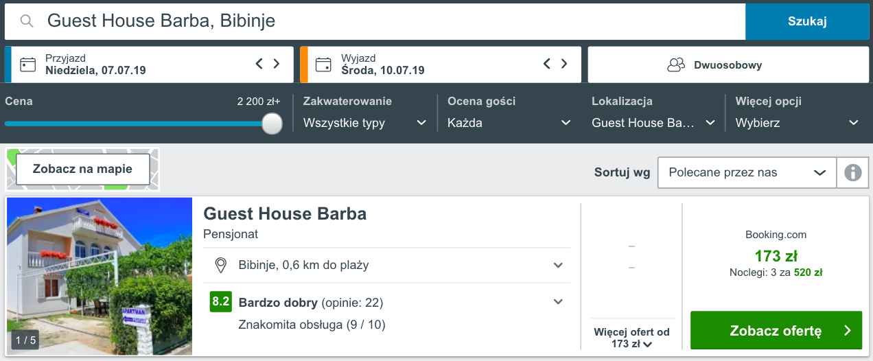 zarezerwuj hotel w chorwacji
