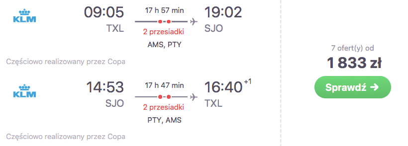 loty kostaryka