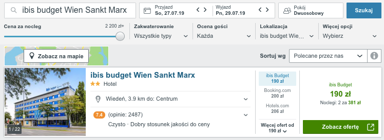 nocleg wiedeń