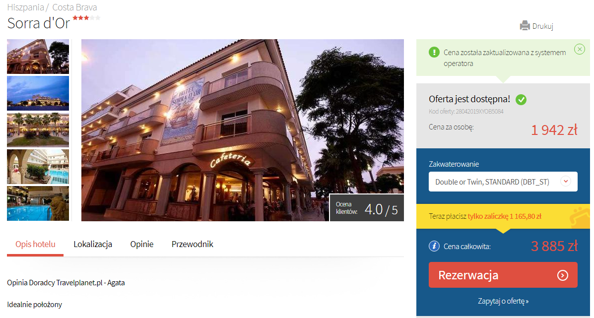 Rezerwacja hotelu