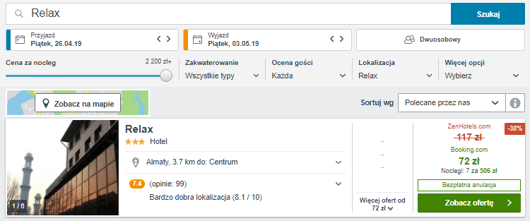 Rezerwacja hotelu