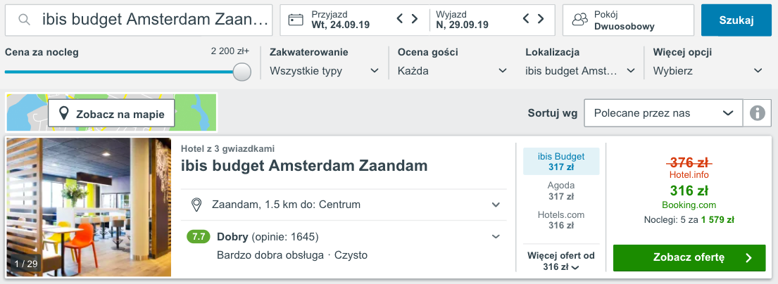 zarezerwuj hotel w amsterdamie