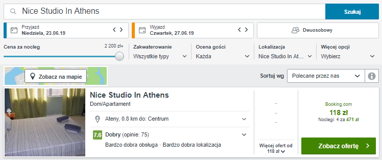 Rezerwacja hotelu