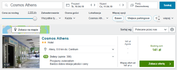 Rezerwacja noclegu