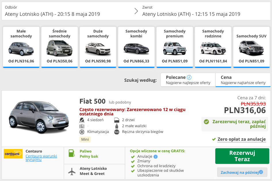zareerwuj auto w atenach