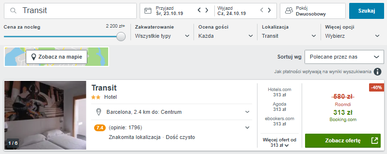 Rezerwacja hotelu