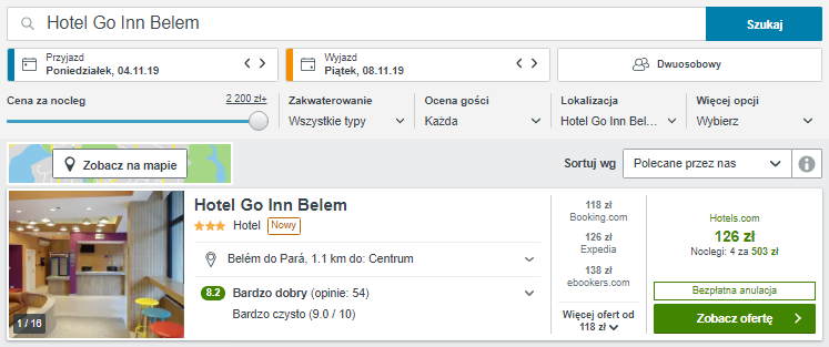 Rezerwacja hotelu