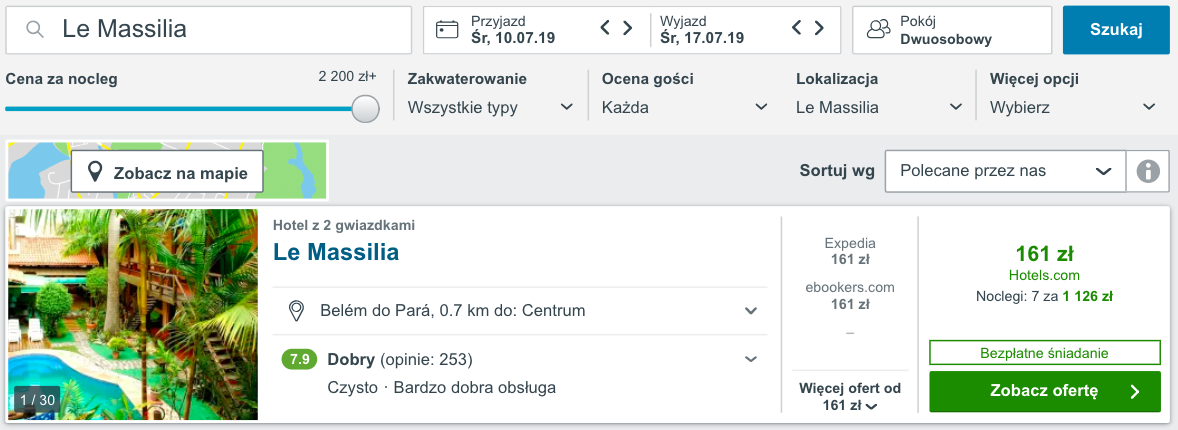 zarezerwuj hotel w belem