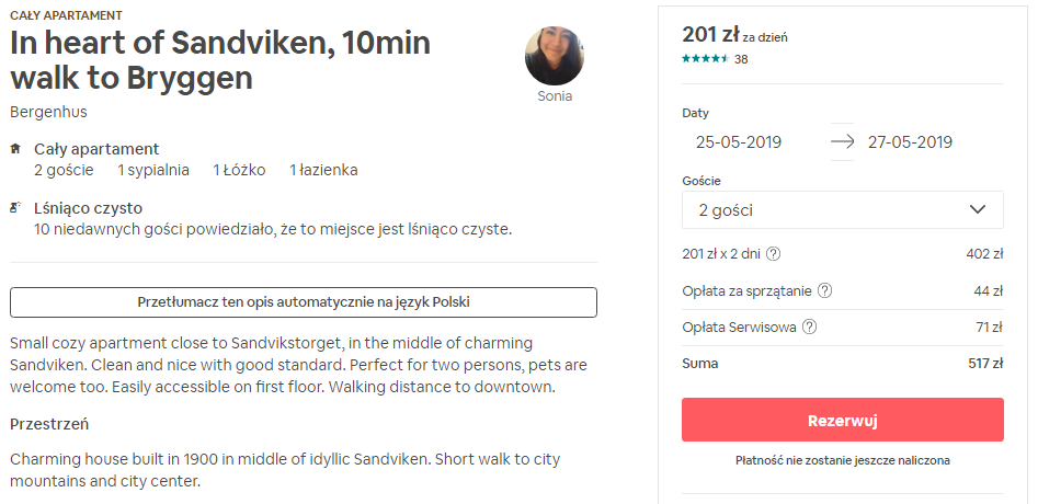 Rezerwacja obiektu