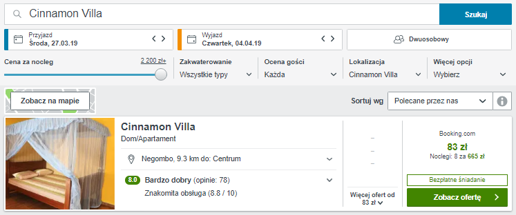 Rezerwacja hotelu