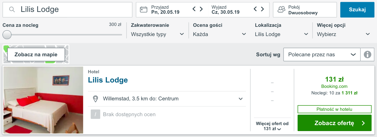 zarezerwuj hotel w curacao