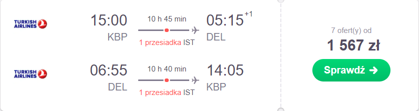delhi z kijowa