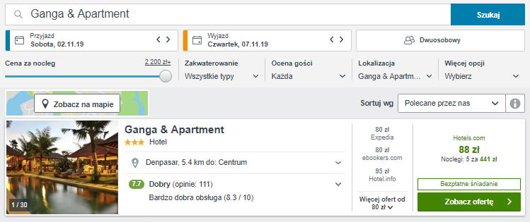 Rezerwacja hotelu