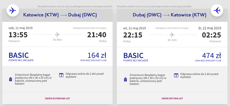 loty dubaj
