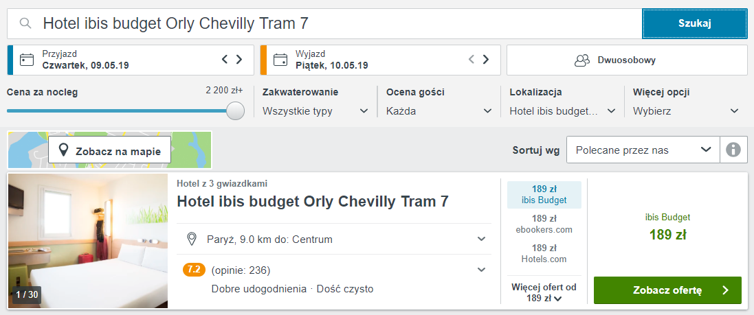Paryż hotel