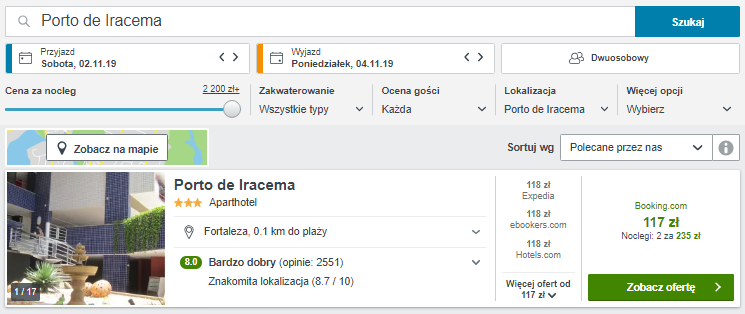 Rezerwacja obiektu
