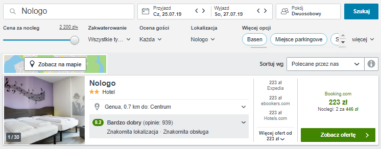 Rezerwacja hotelu