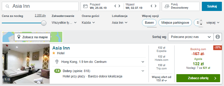 Rezerwacja hotelu