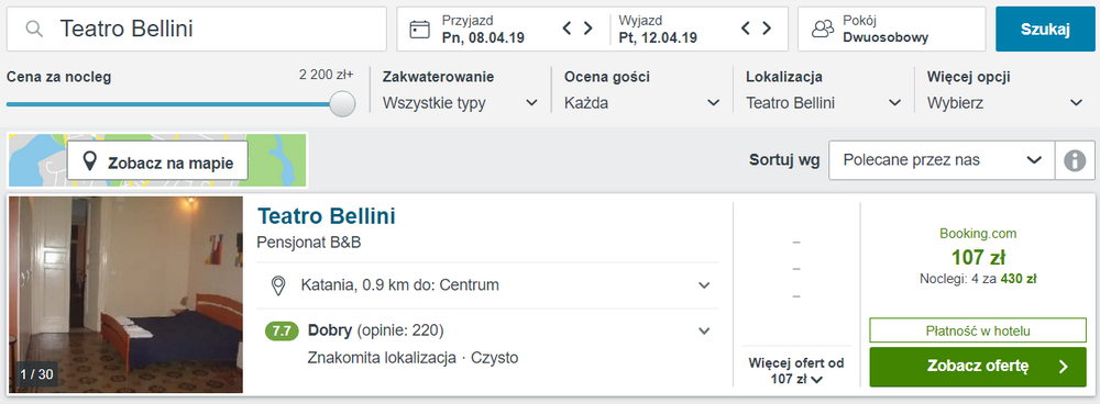 Katania noclegi