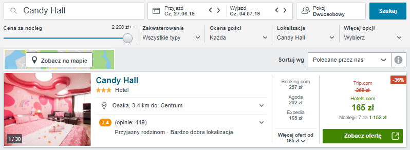 Rezerwacja hotelu