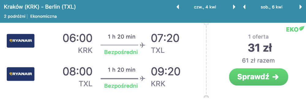 zarezerwuj loty do berlina