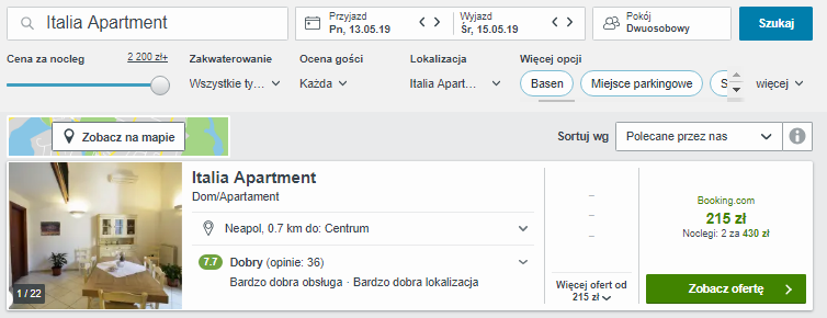 Rezerwacja hotelu