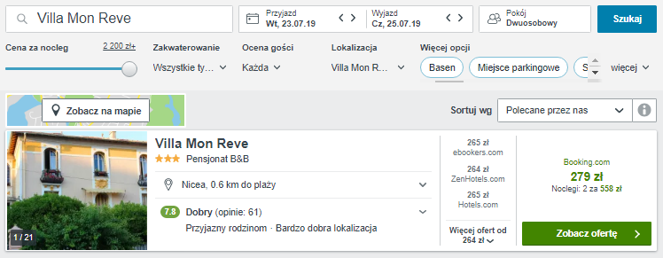 Rezerwacja hotelu