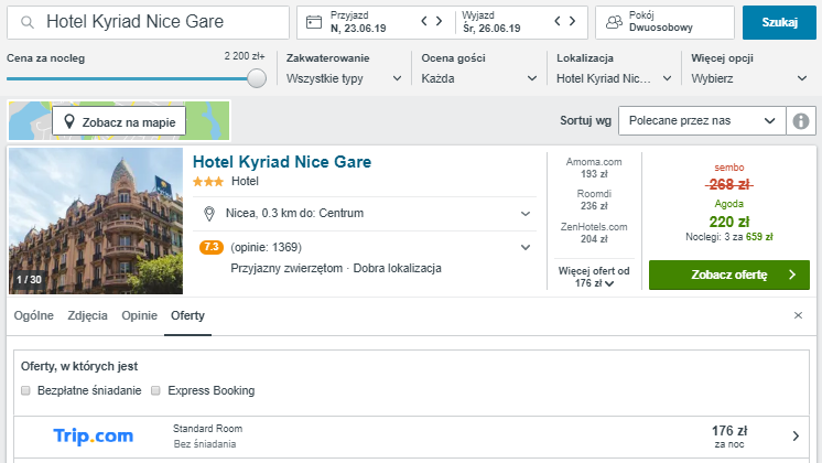 Rezerwacja hotelu