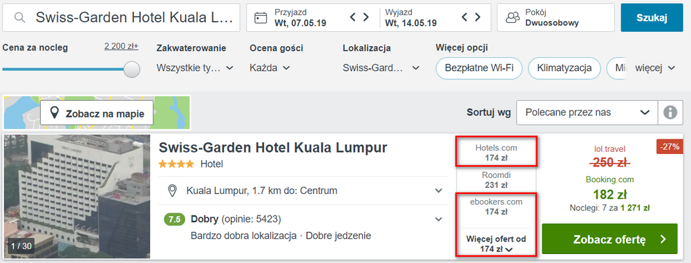 kuala lumpur noclegi