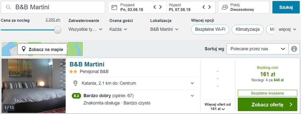 katania noclegi