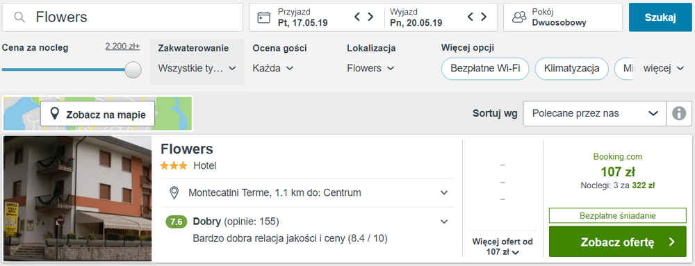 Włochy noclegi