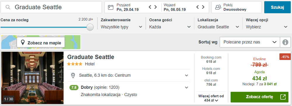 noclegi seattle