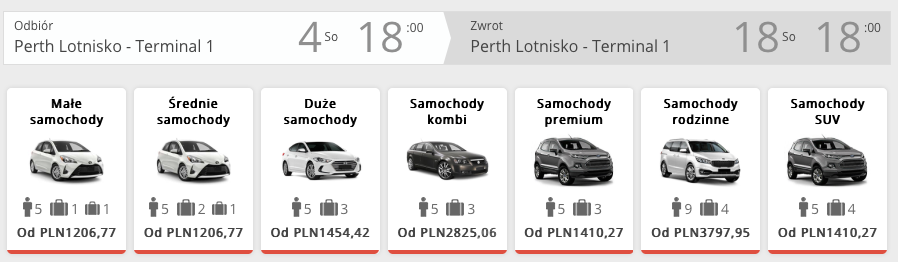 auto wynajem perth