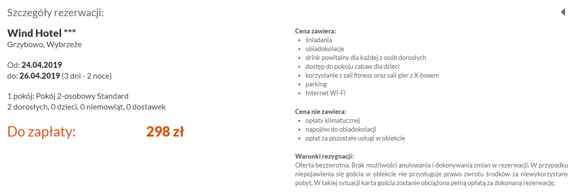 Rezerwacja noclegów