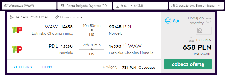 Portugalia loty