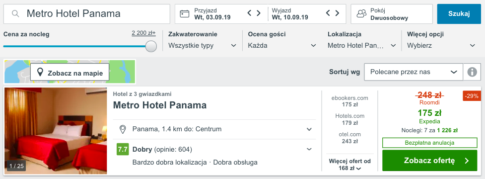 zarezerwuj hotel w panamie