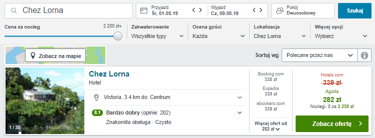 Rezerwacja hotelu