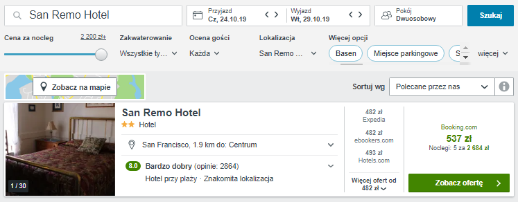 Rezerwacja hotelu