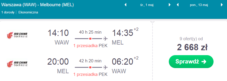 rezerwacja lotów