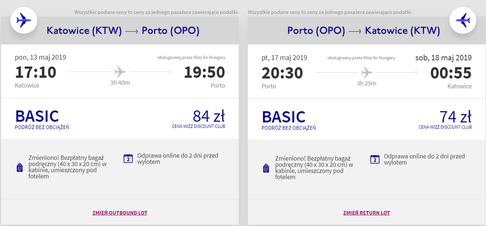 loty do porto