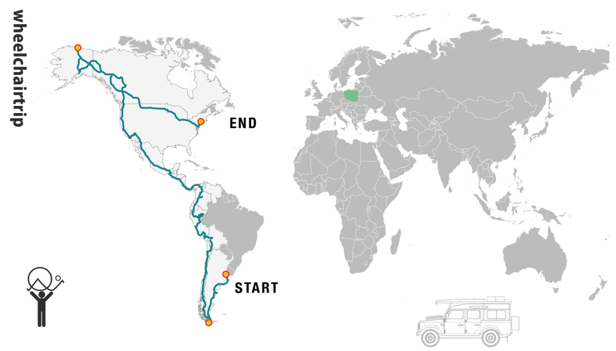 Mapa wheelchairtrip