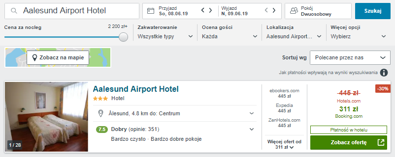Rezerwacja hotelu